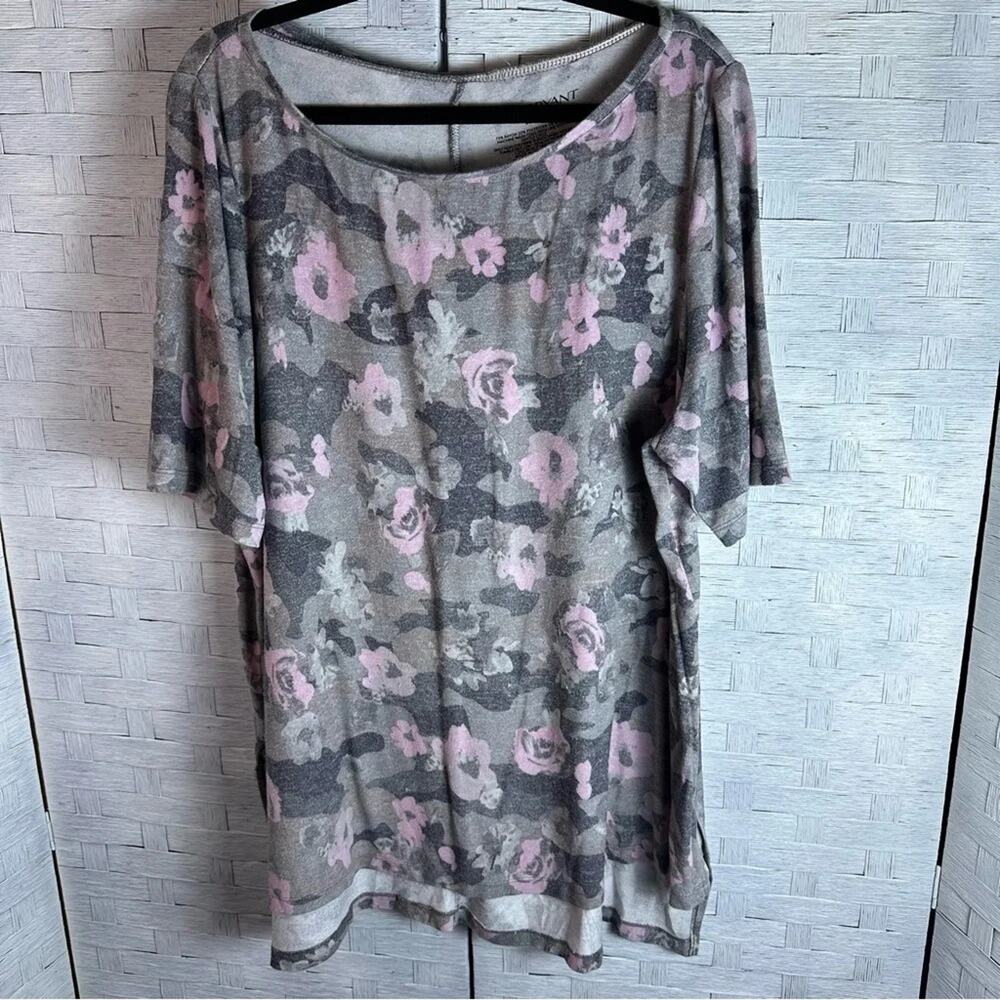 Lane Bryant Womens Lightweight Floral Sweater Cottagecore spring fall plus size